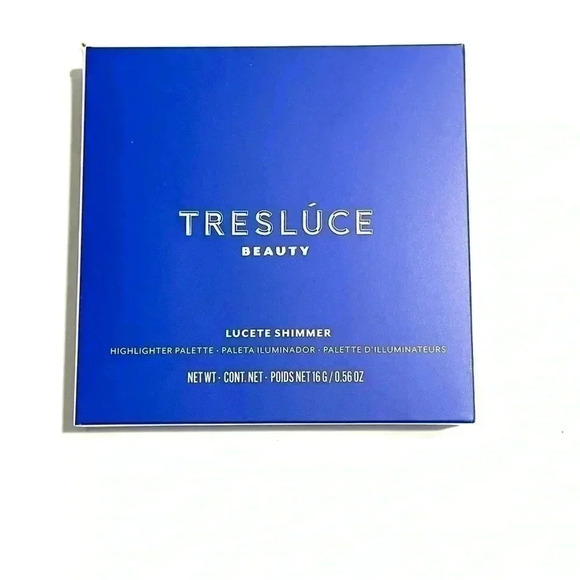 Tresluce Beauty Lucete Shimmer Four Shade Highlighter Palette NEW - Picture 2 of 6